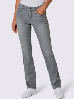 Jean 5 poches mélange coton et lyocell de qualité