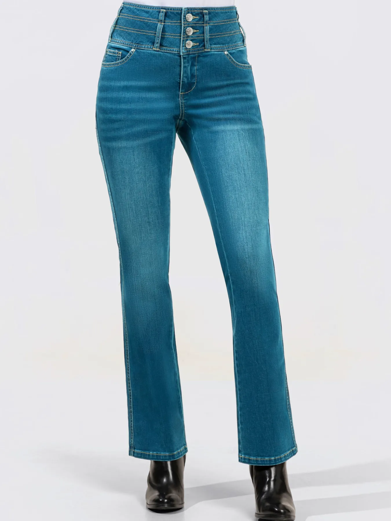 Jean 5 poches mélange de lyocell et de viscose de qualité