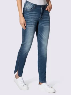 Jean 5 poches petites pierres brillantes fantaisie