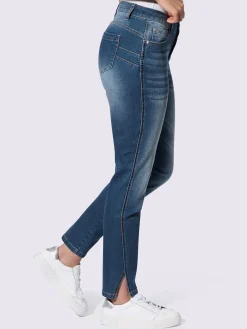 Jean 5 poches petites pierres brillantes fantaisie