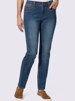 Jean 5 poches qualité coton extensible indéformable