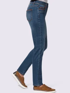 Jean 5 poches qualité coton extensible indéformable