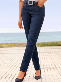 Jean 5 poches qualité coton extensible indéformable