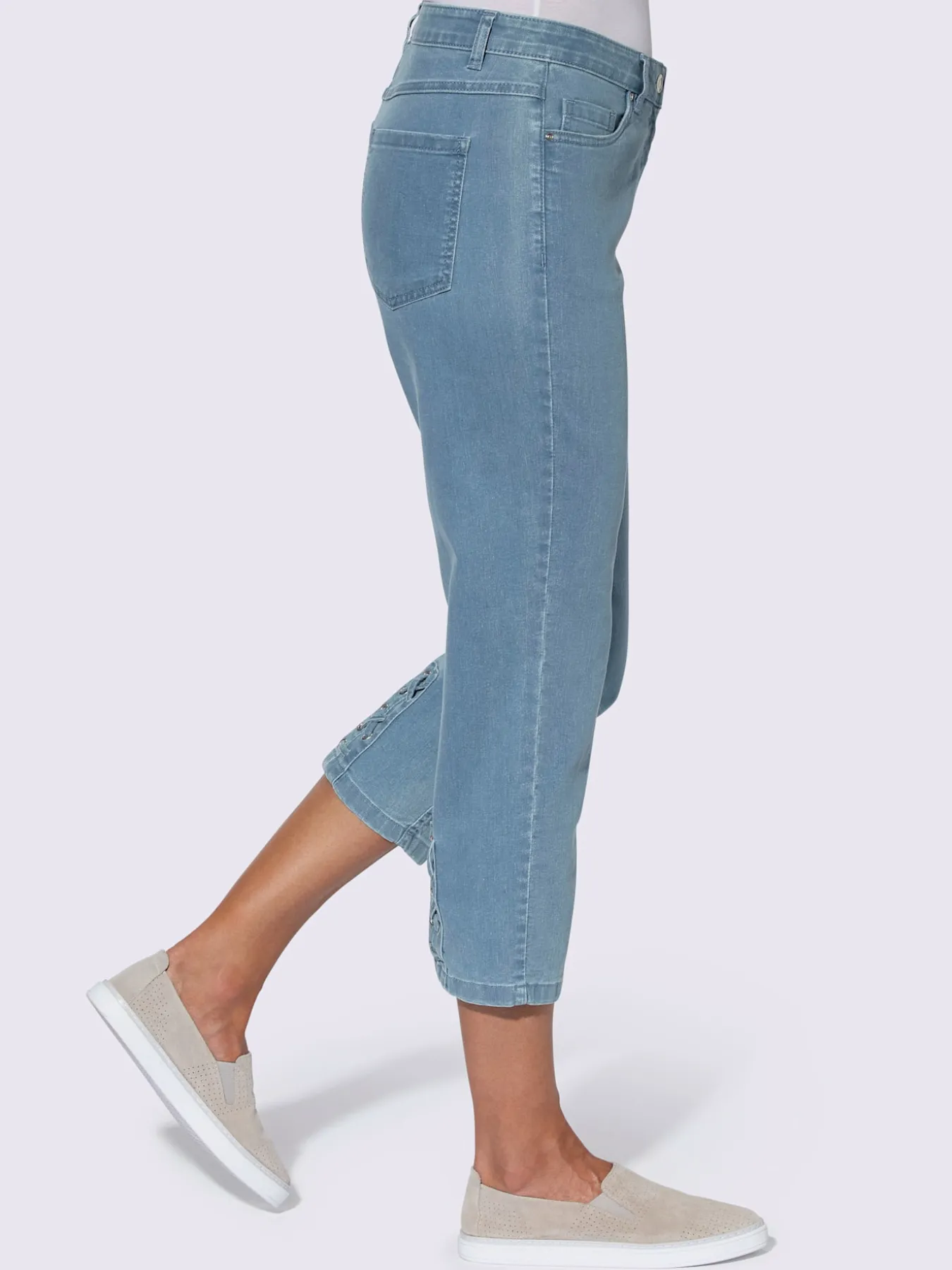 Jean 3/4 qualité coton doux sur la peau