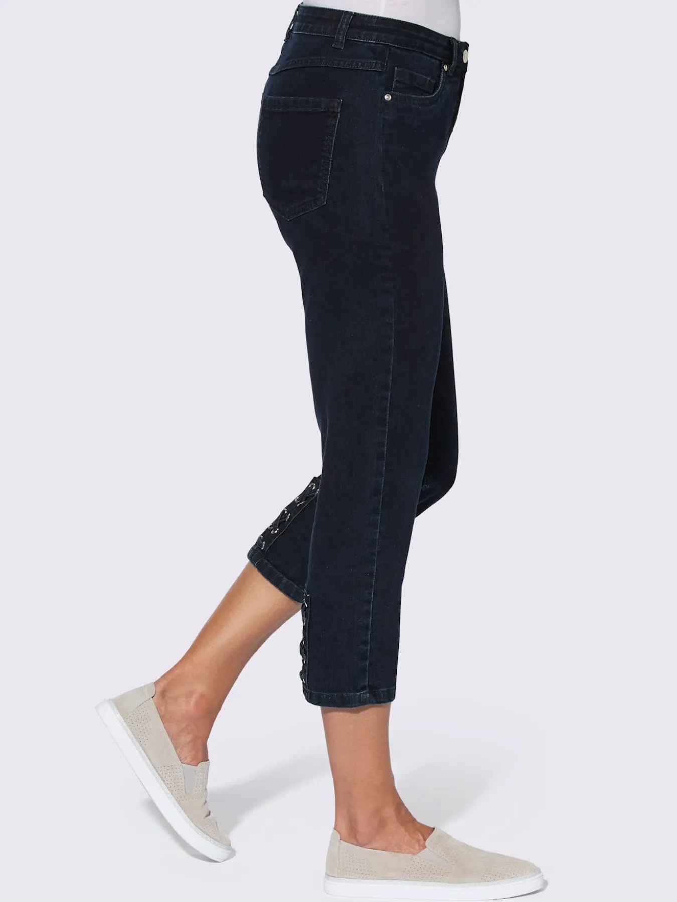 Jean 3/4 qualité coton doux sur la peau