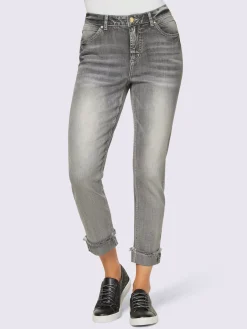 Jean 7/8 revers des jambes fixe