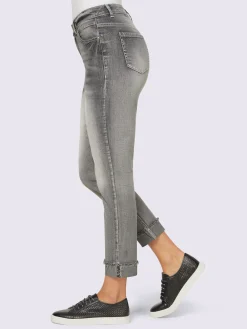 Jean 7/8 revers des jambes fixe
