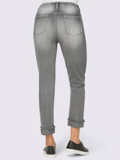 Jean 7/8 revers des jambes fixe
