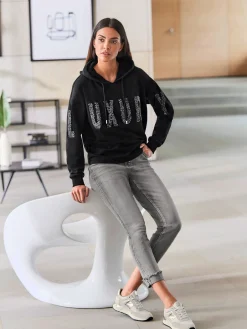 Jean 7/8 revers des jambes fixe