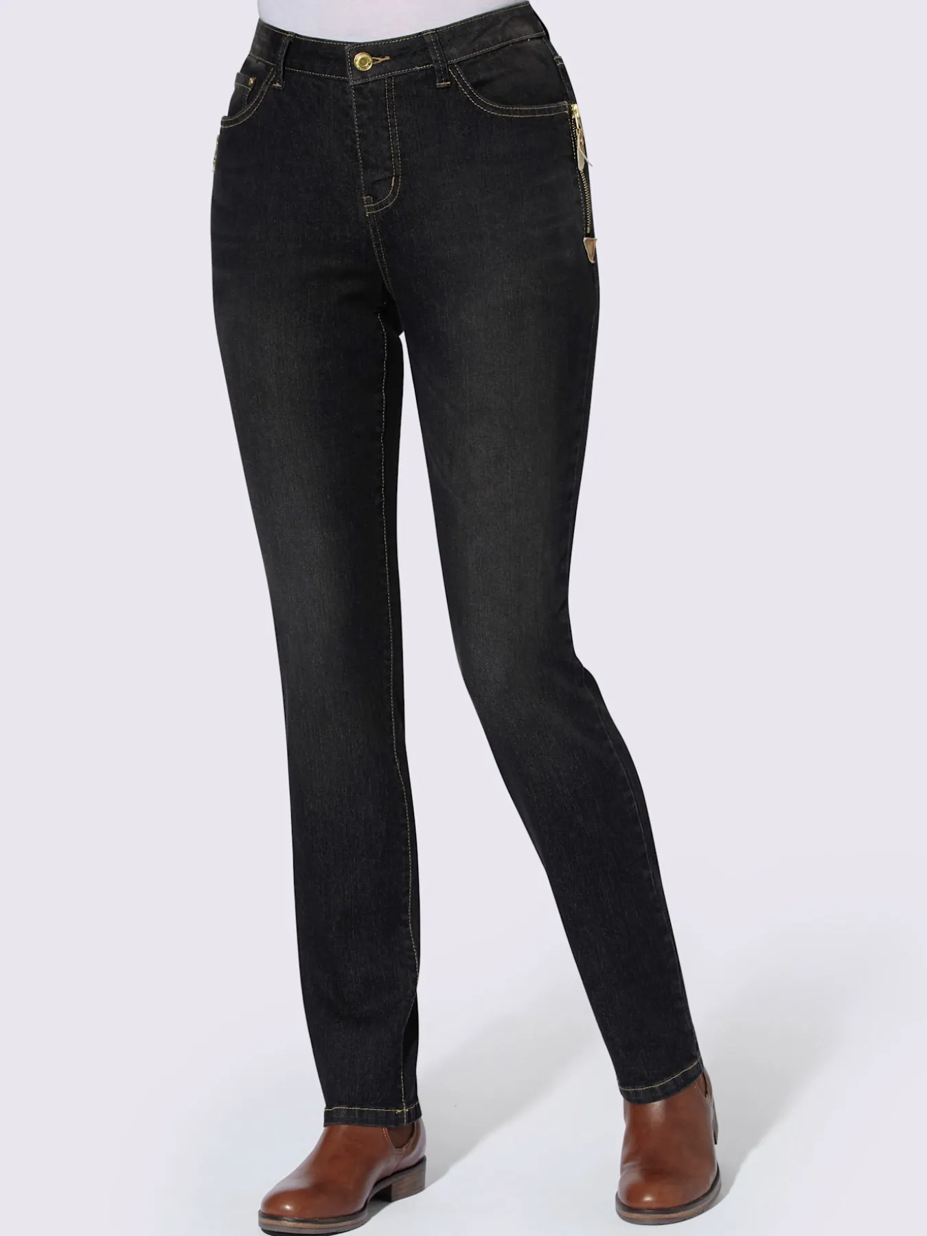 Jean avec poches originales en qualité extensible