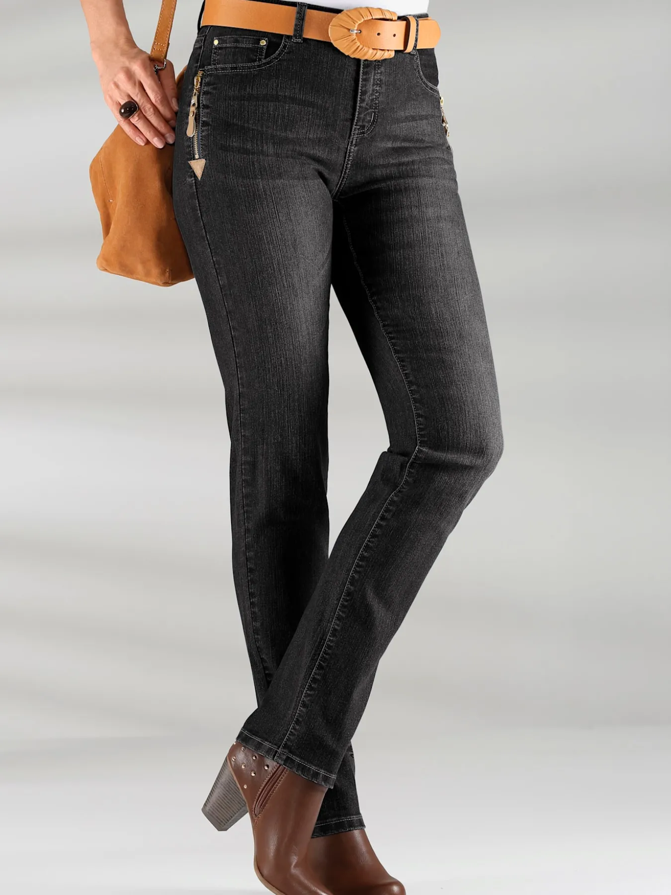 Jean avec poches originales en qualité extensible