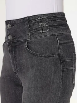 Jean bootcut brides décoratives