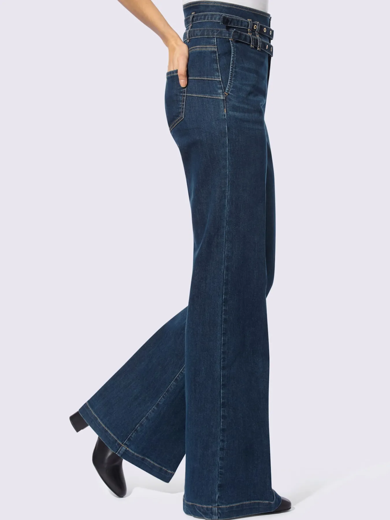 Jean bootcut ceinture