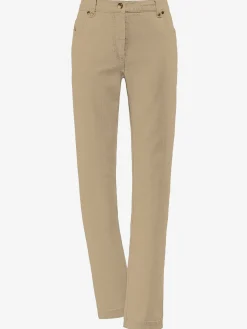 Jean coupe droite avec ceinture élastique au dos
