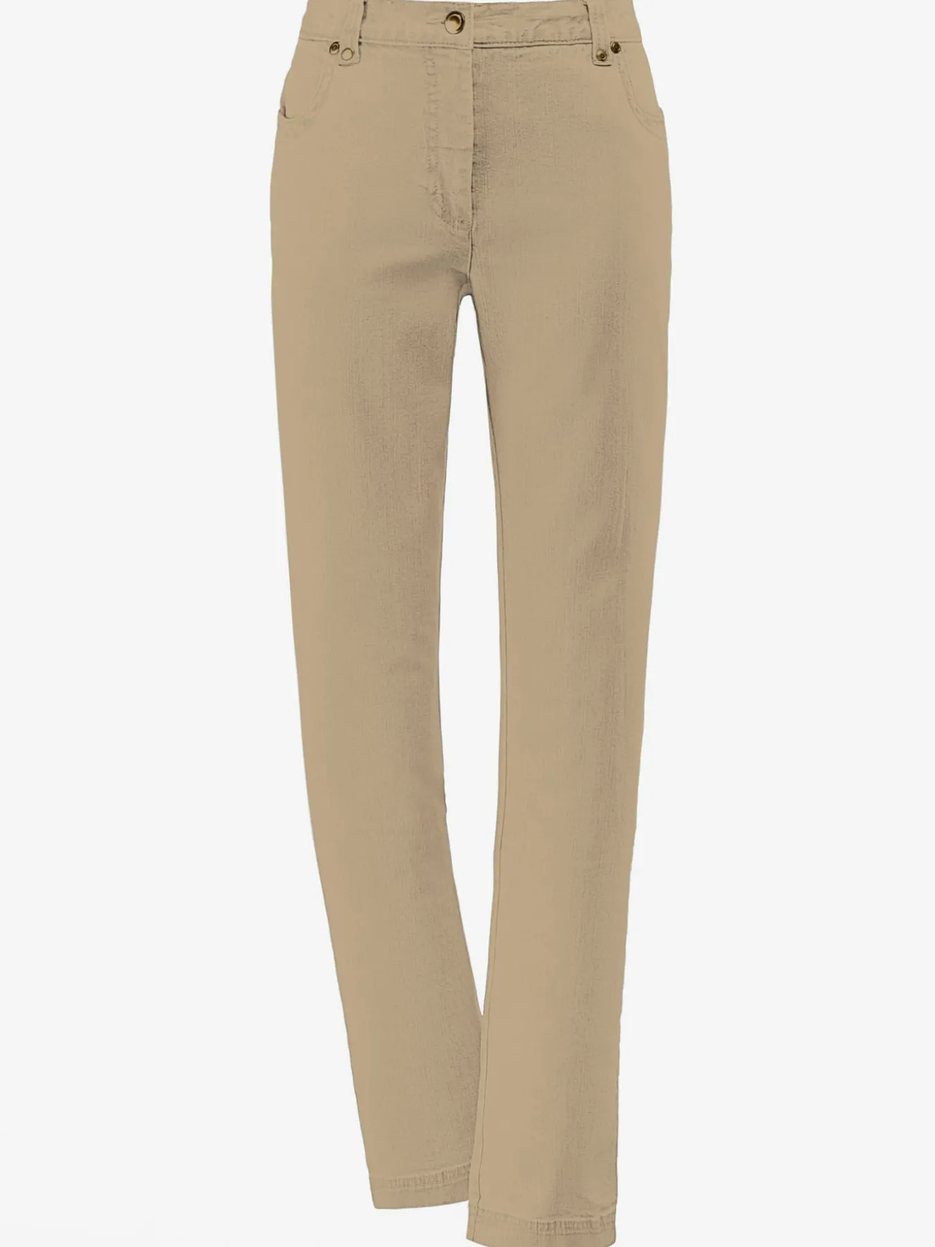 Jean coupe droite avec ceinture élastique au dos