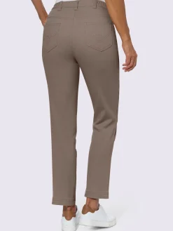 Jean coupe droite avec ceinture élastique au dos