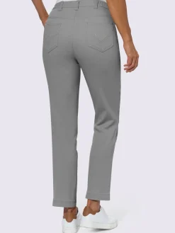 Jean coupe droite avec ceinture élastique au dos