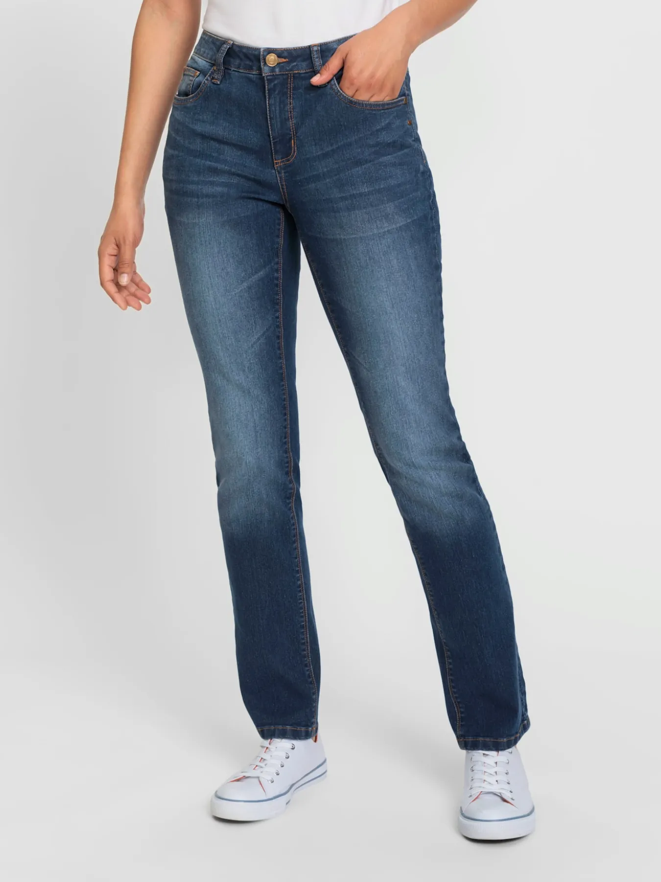 Jean droit avec coton
