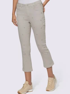 Jean extensible superbe broderie