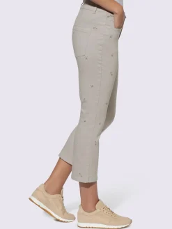 Jean extensible superbe broderie