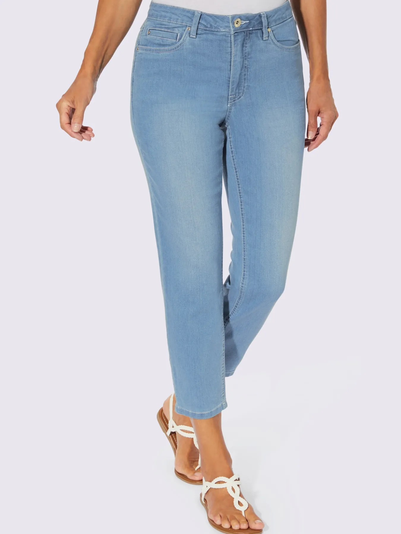 Jean femme 7/8 delavé
