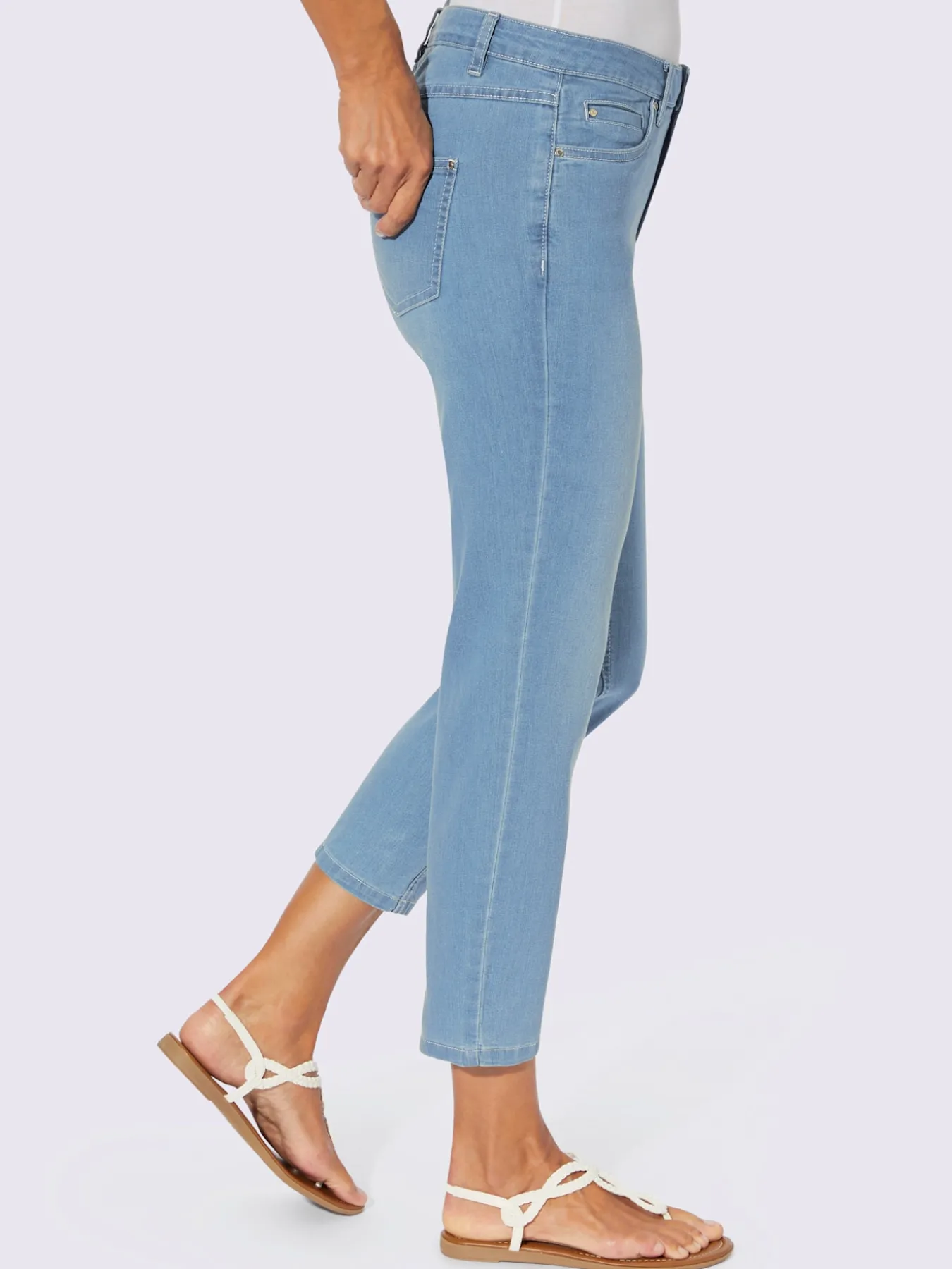 Jean femme 7/8 delavé
