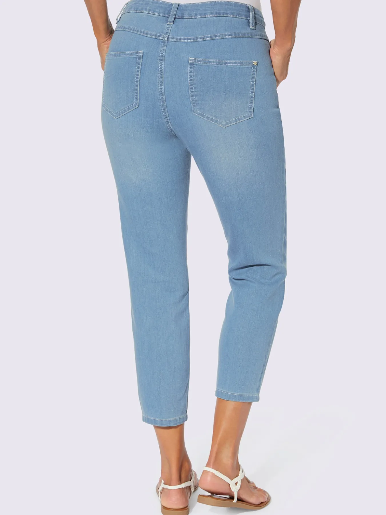 Jean femme 7/8 delavé