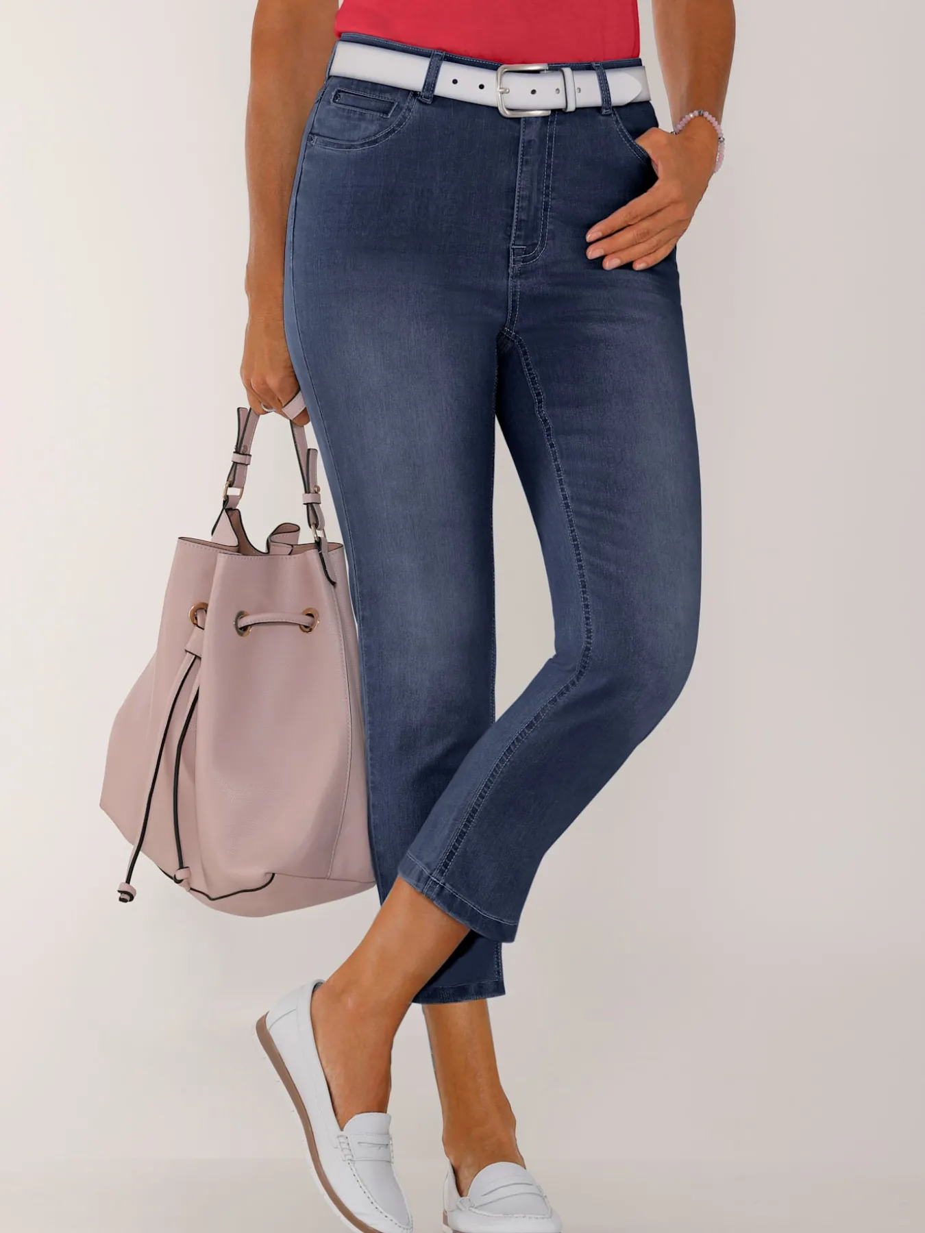Jean femme 7/8 delavé