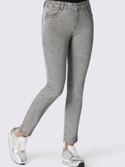Jean femme chic tendance petits ornements cheville