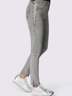Jean femme chic tendance petits ornements cheville