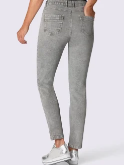 Jean femme chic tendance petits ornements cheville
