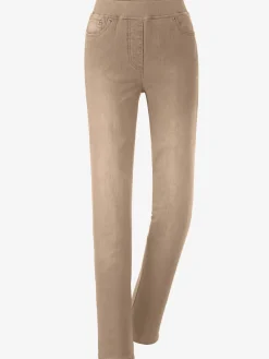 Jean femme confortable avec ceinture élastique
