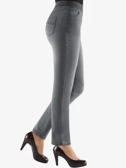 Jean femme confortable avec ceinture élastique