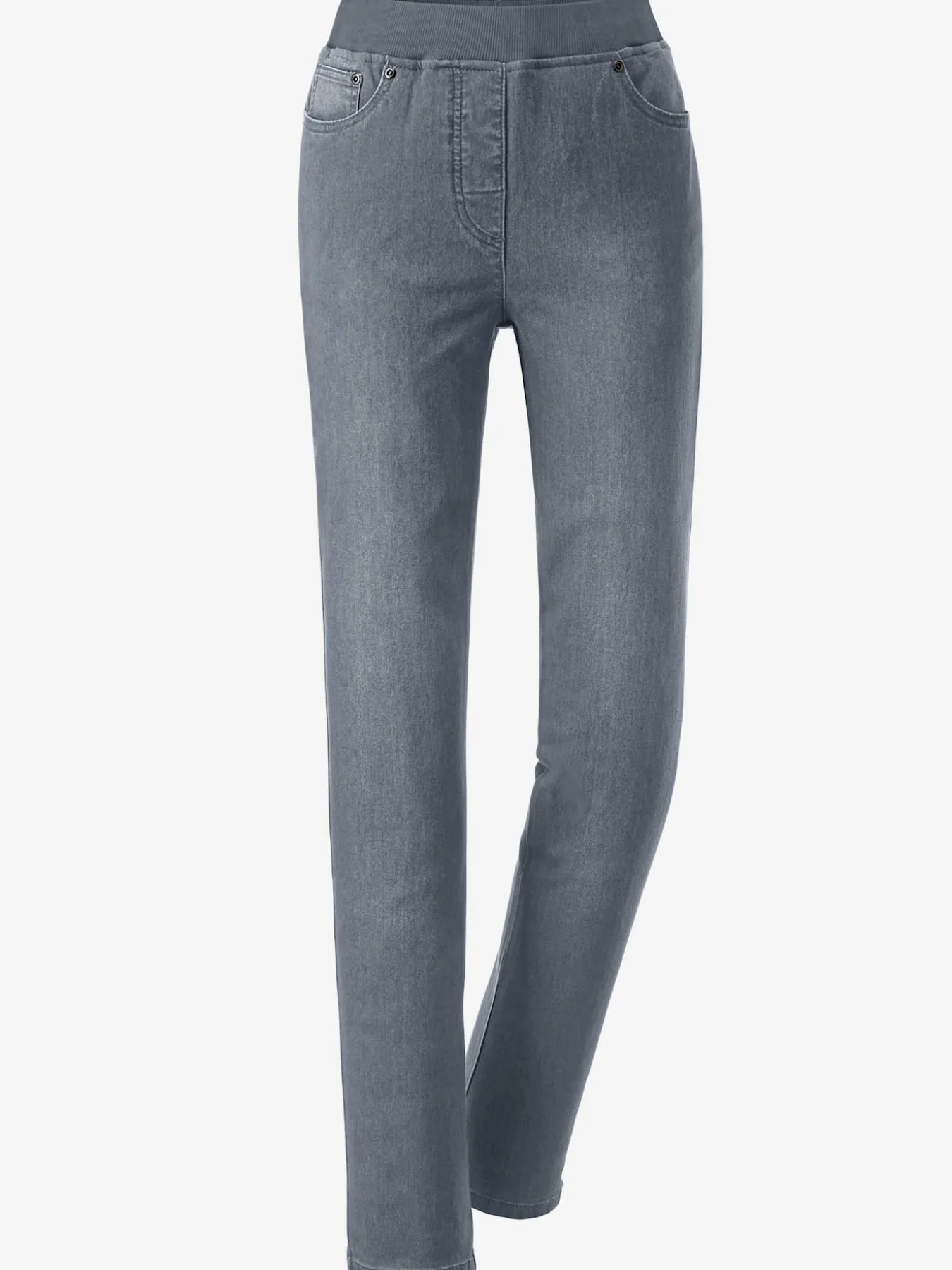 Jean femme confortable avec ceinture élastique