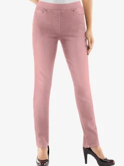 Jean femme confortable avec ceinture élastique