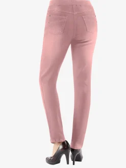 Jean femme confortable avec ceinture élastique
