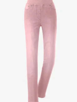 Jean femme confortable avec ceinture élastique