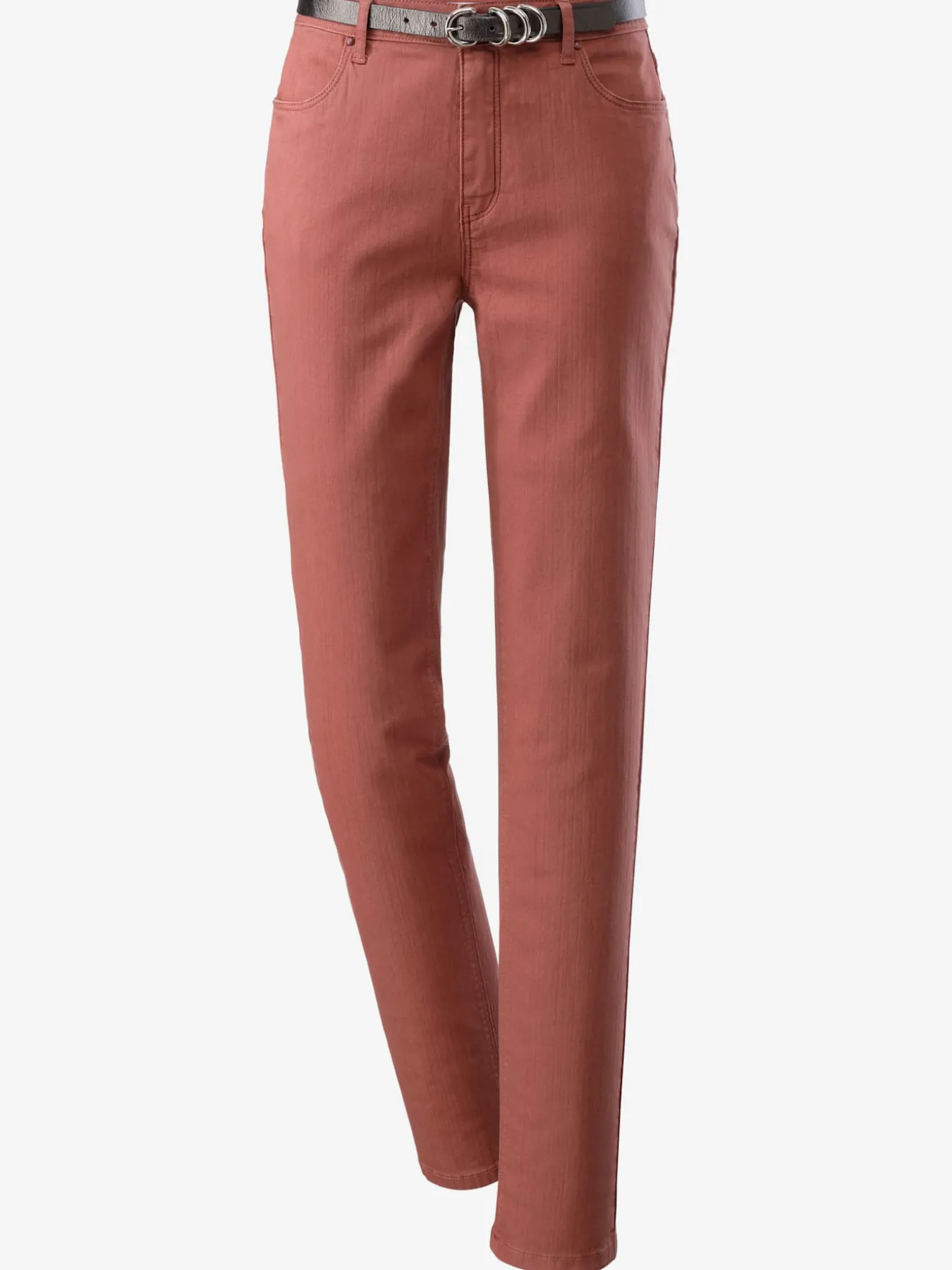 Jean femme coupe skinny 4 poches taille haute