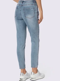 Jean inscription avec petites pierres brillantes fantaisie