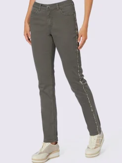 Jean petites pierres brillantes fantaisie