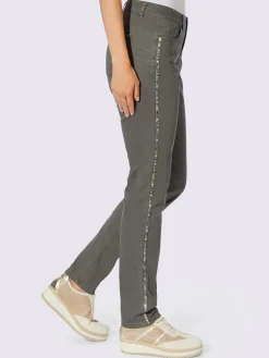 Jean petites pierres brillantes fantaisie