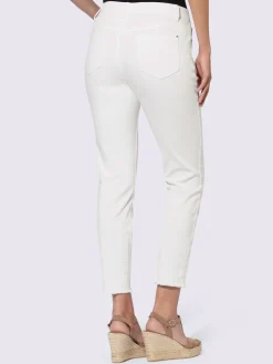 Jean push-up broderie ton sur ton