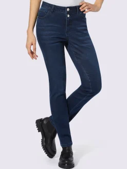Jean skinny avec petites pierres brillantes fantaisie