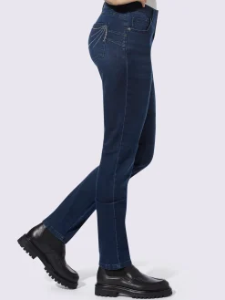 Jean skinny avec petites pierres brillantes fantaisie