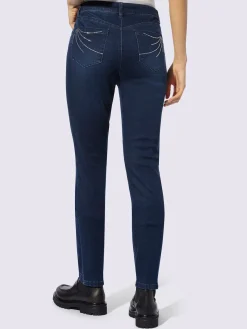 Jean skinny avec petites pierres brillantes fantaisie