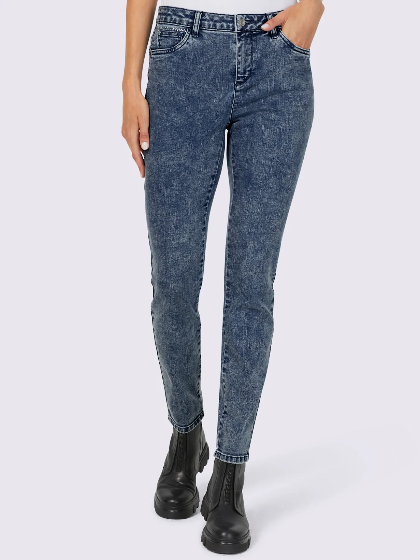 Jean skinny délavé tendance