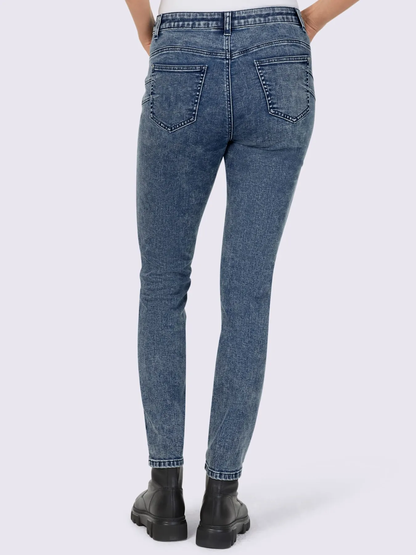 Jean skinny délavé tendance
