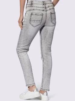 Jean skinny effet délavé moderne