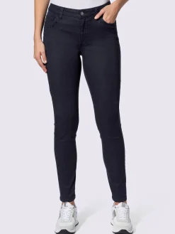 Jean skinny pierres brillantes fantaisie devant