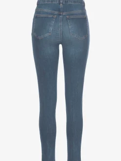 Jean taille haute jegging taille haute avec boutons